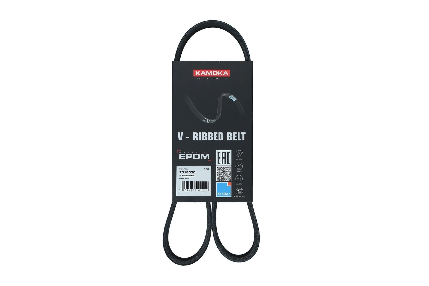 KAMOKA Serpentine belt Article number: 7016030 cheaply