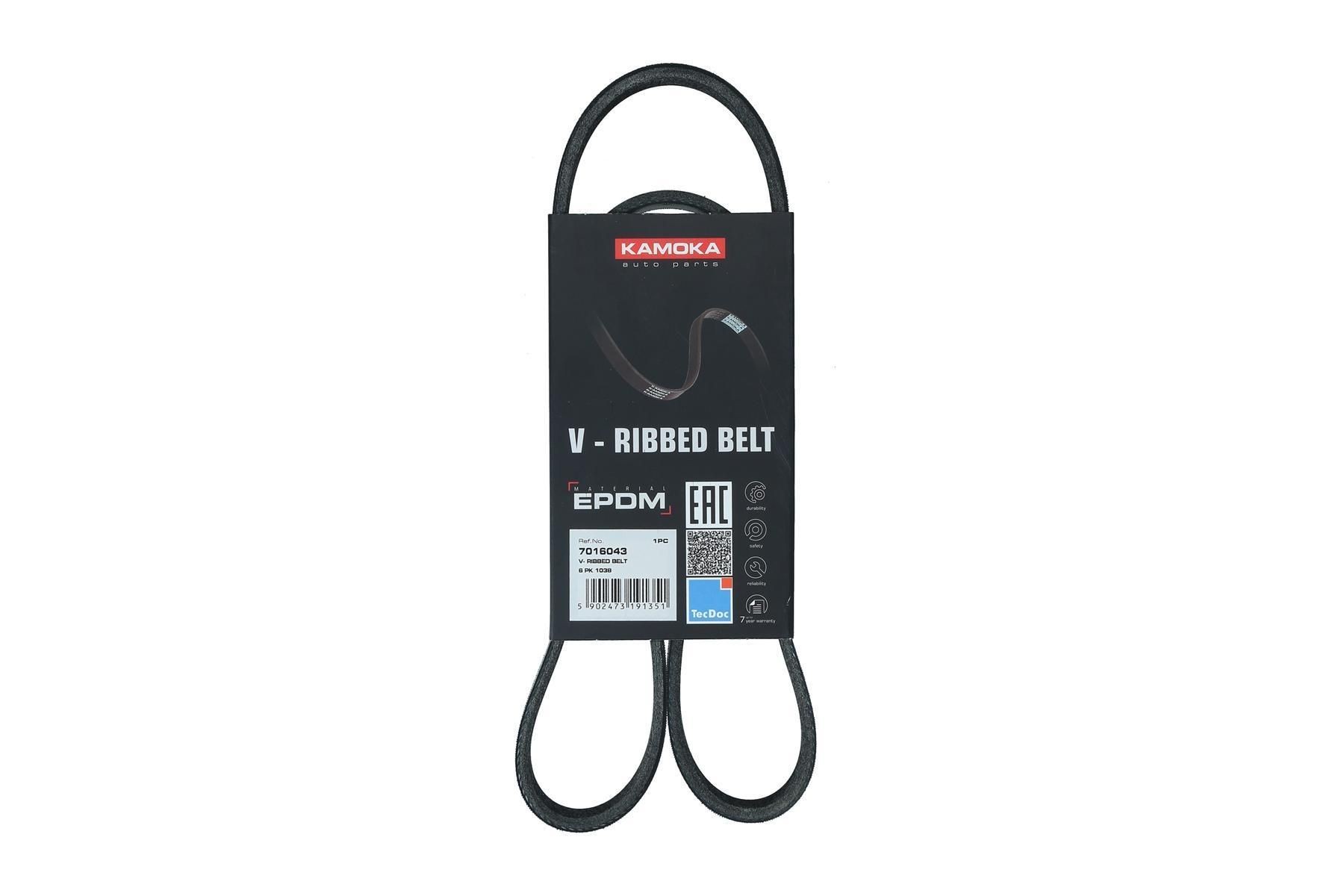KAMOKA Serpentine belt Article number: 7016043 cheaply