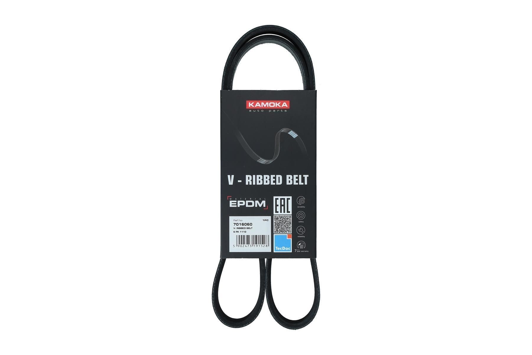 KAMOKA Serpentine belt Article number: 7016060 cheaply