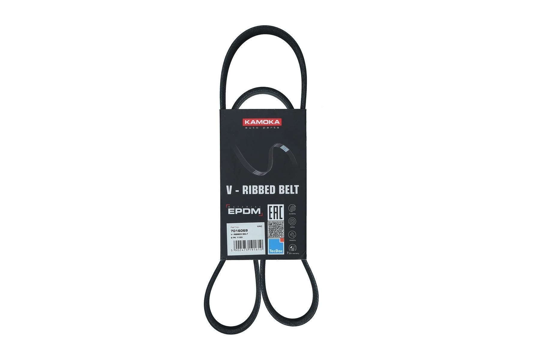 KAMOKA Serpentine belt Article number: 7016069 cheaply