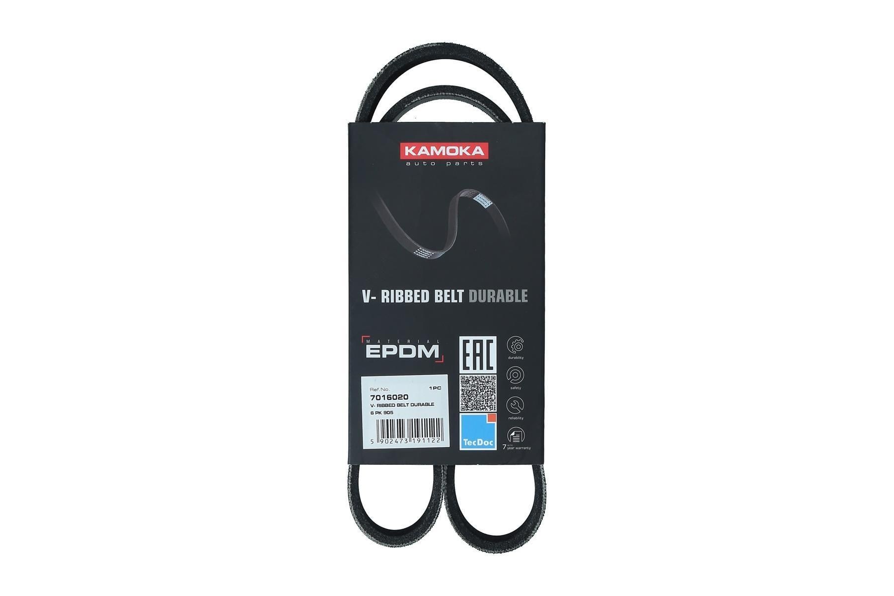 KAMOKA Serpentine belt Article number: 7016083 cheaply