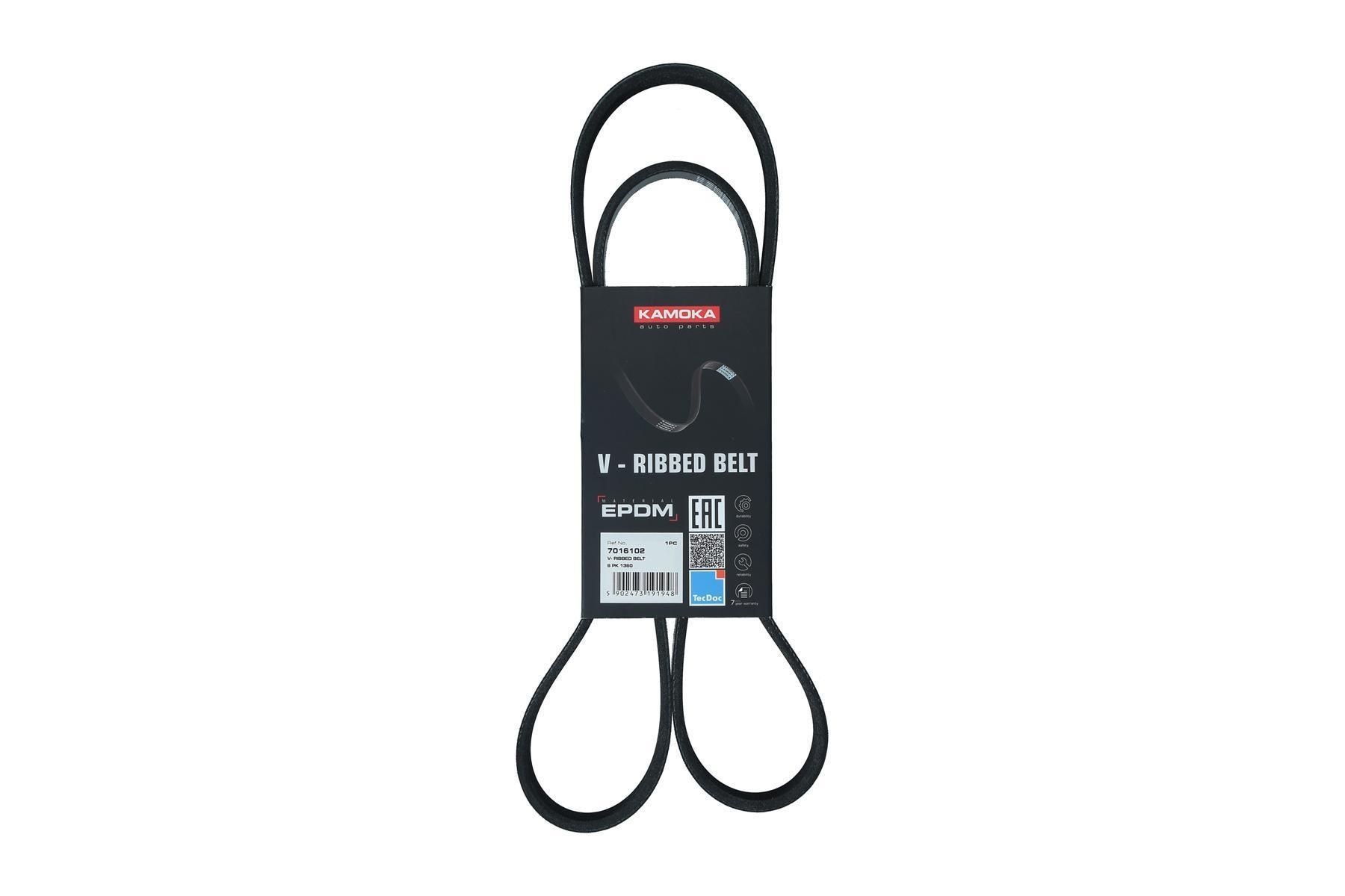 KAMOKA Serpentine belt Article number: 7016102 cheaply