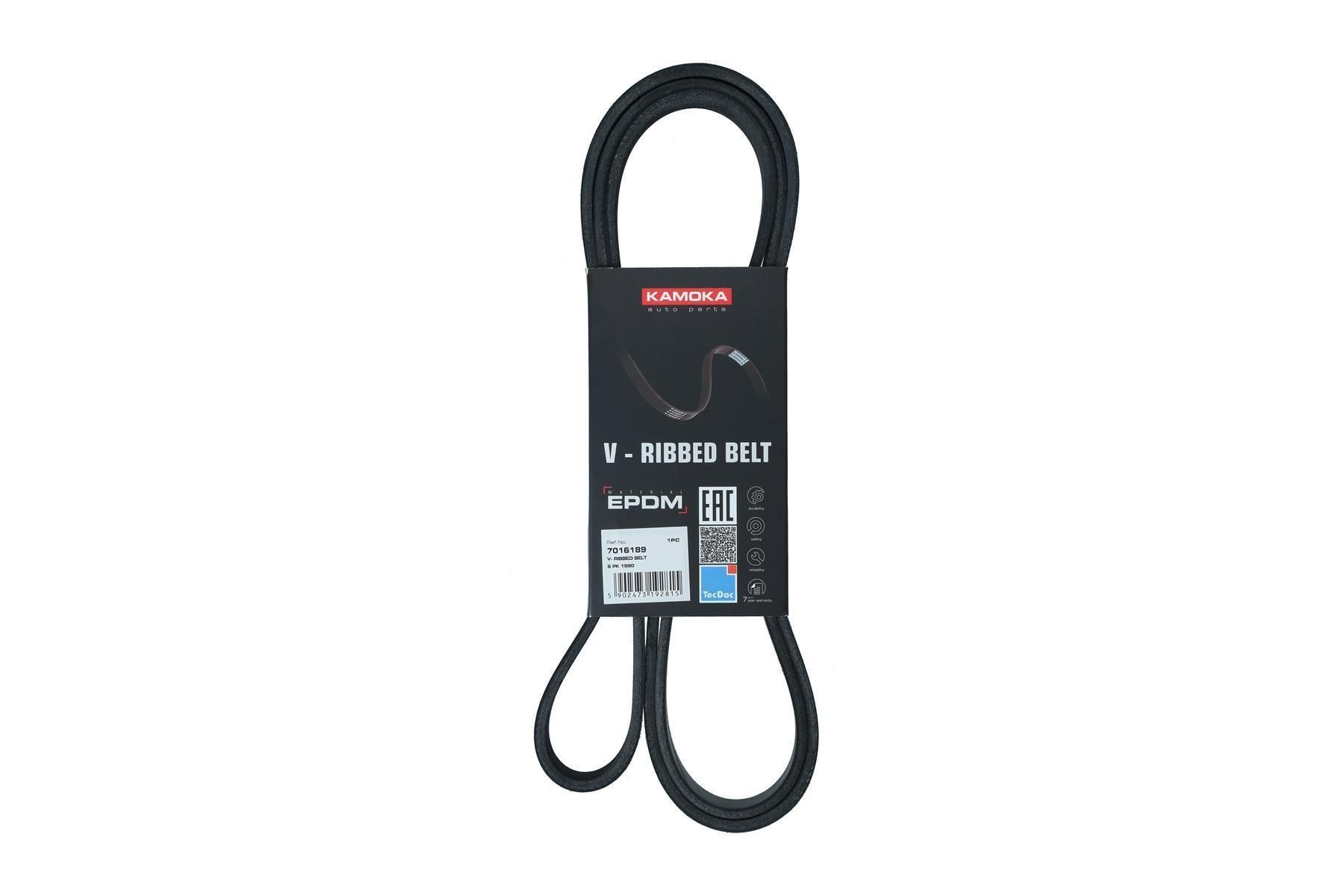KAMOKA Serpentine belt Article number: 7016189 cheaply