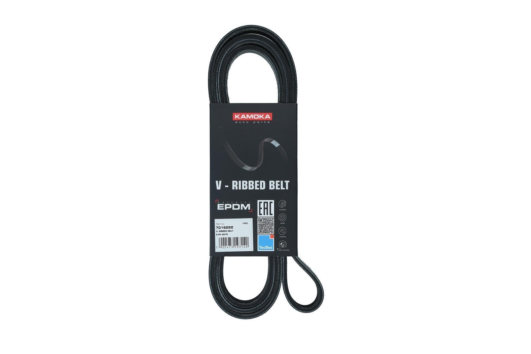 KAMOKA Serpentine belt Article number: 7016211 cheaply