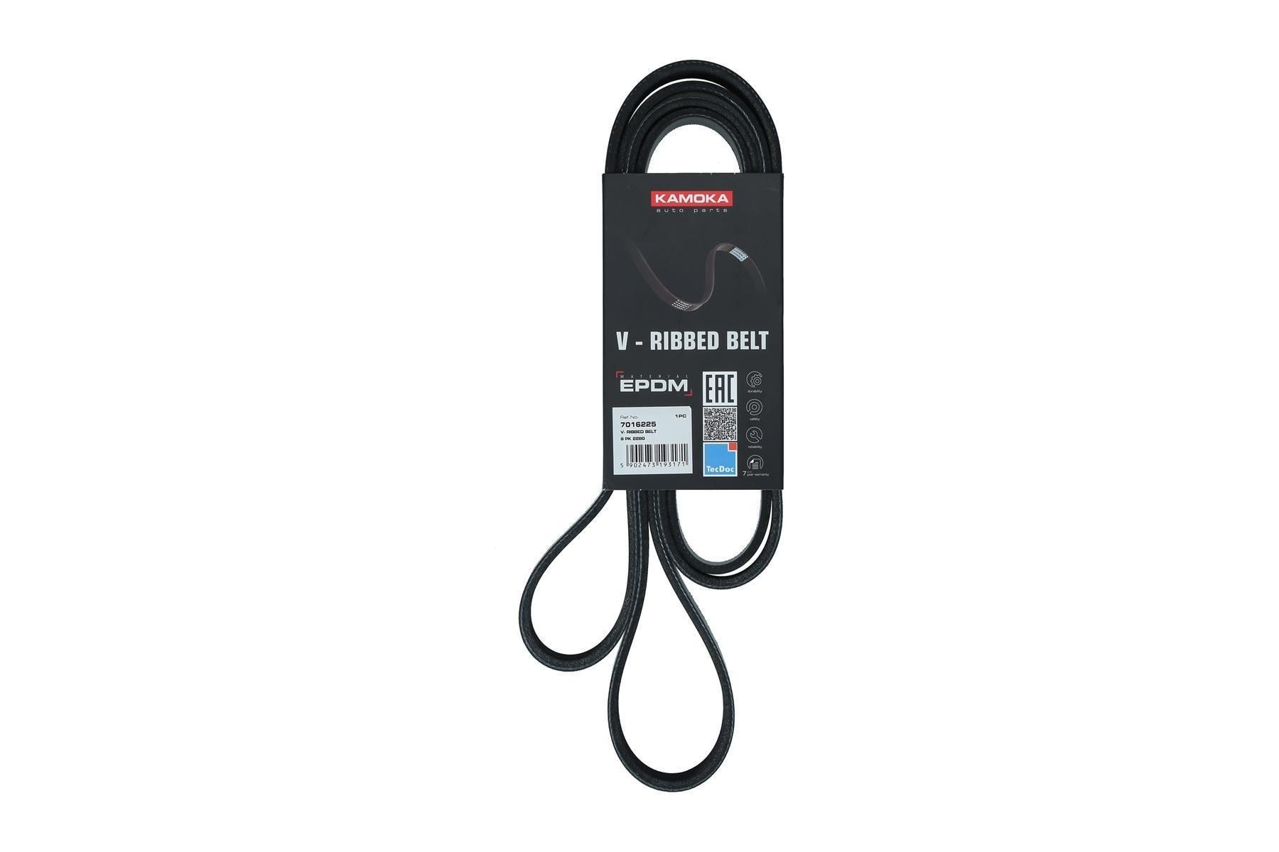 KAMOKA Serpentine belt Article number: 7016225 cheaply