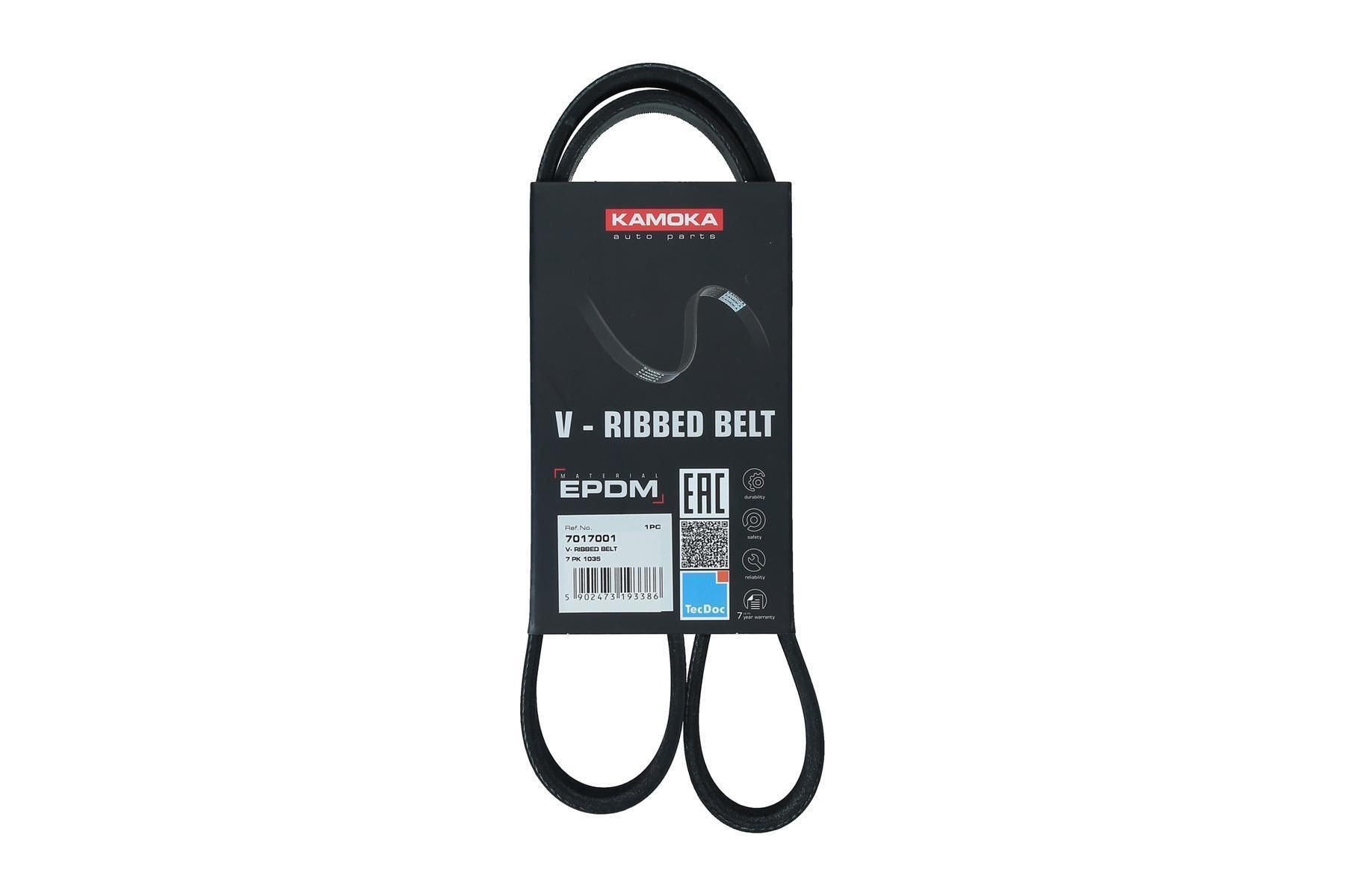 KAMOKA Serpentine belt Article number: 7017001 cheaply