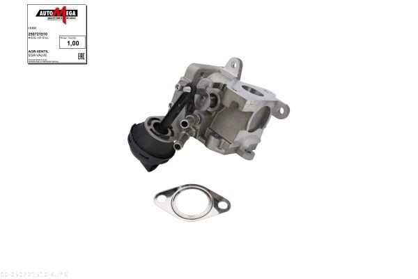 AUTOMEGA 250721510 EGR-jahuti PASSAT 2.0 TDI 120 HP Diisel 2011