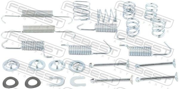 FEBEST 2504-4007R-KIT Lisakomplekt, seisupiduriklotsid LANCER 1.5 VVT (CS2A) 90 HP Bensiin 2013