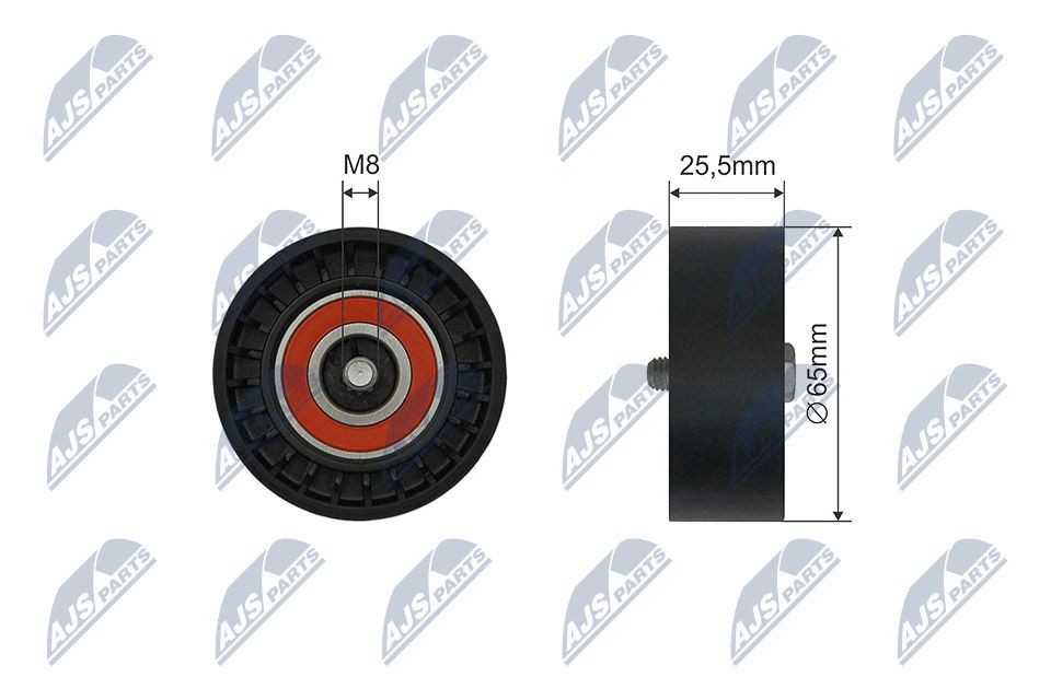 NTY Medløberhjul, multi-V-rem Varenummer: RNK-PL-039 billige