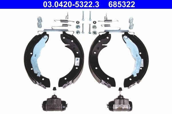 ATE Brake Shoe Set Original Kit Article number: 03.0420-5322.3 cheaply