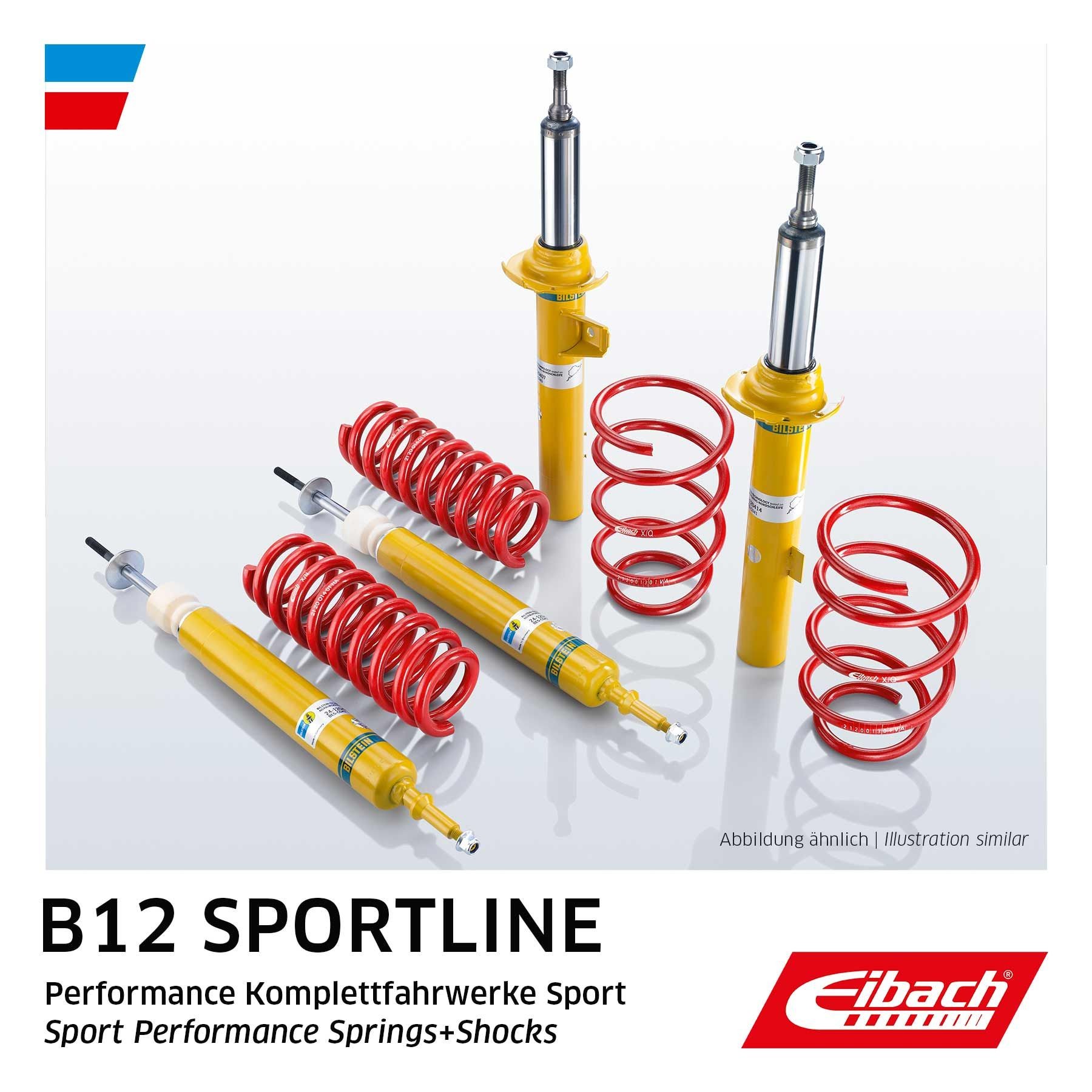 EIBACH Vedrustusekomplekt, vedrud B12 Sportline Artikli number: E95-20-013-02-22 soodsalt