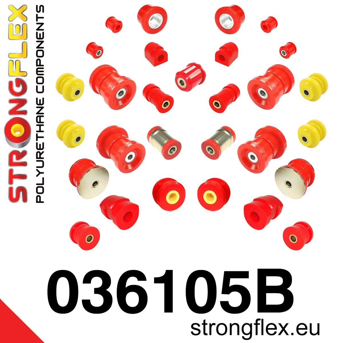 StrongFlex Trailing arm / Suspension arm bush Article number: 036105B cheaply