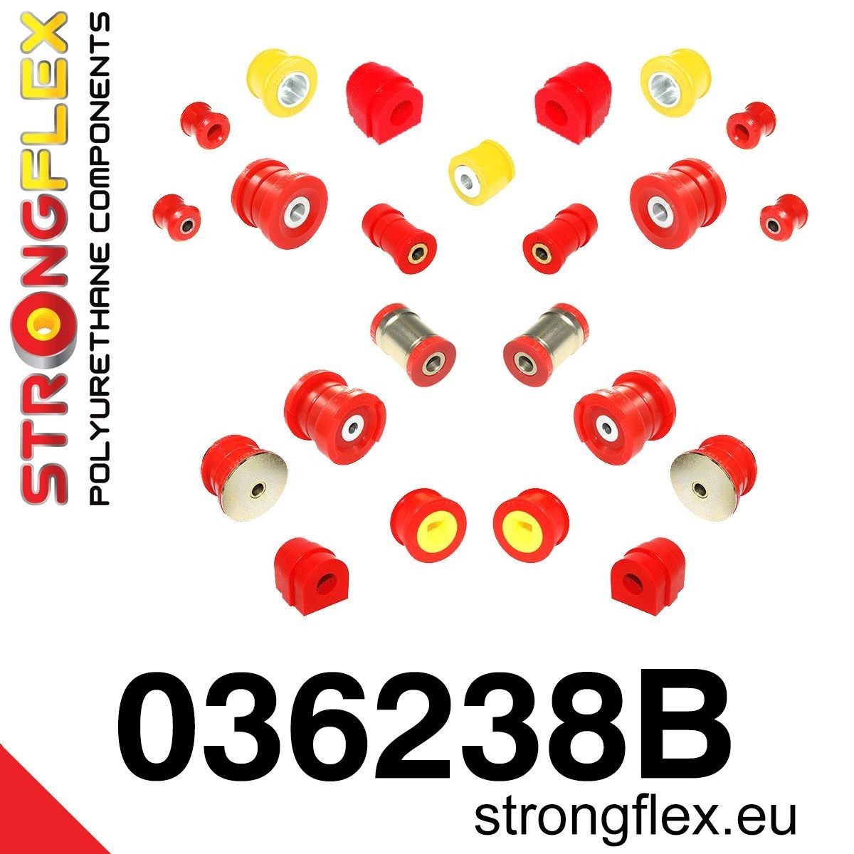 StrongFlex Trailing arm / Suspension arm bush Article number: 036238B cheaply