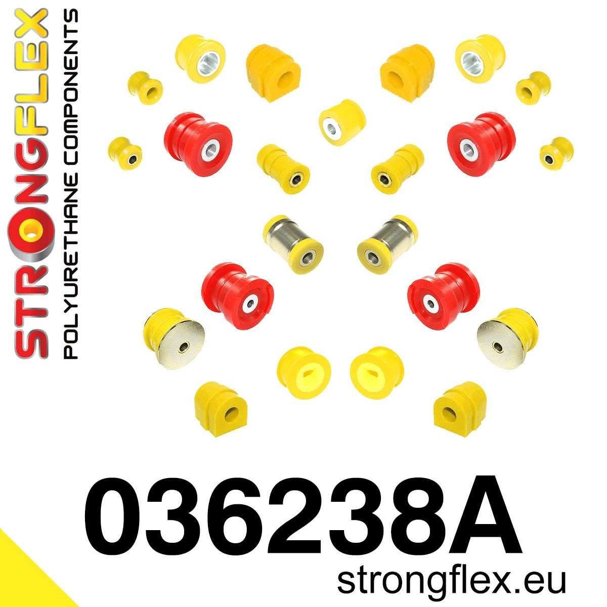 StrongFlex Trailing arm / Suspension arm bush Article number: 036238A cheaply