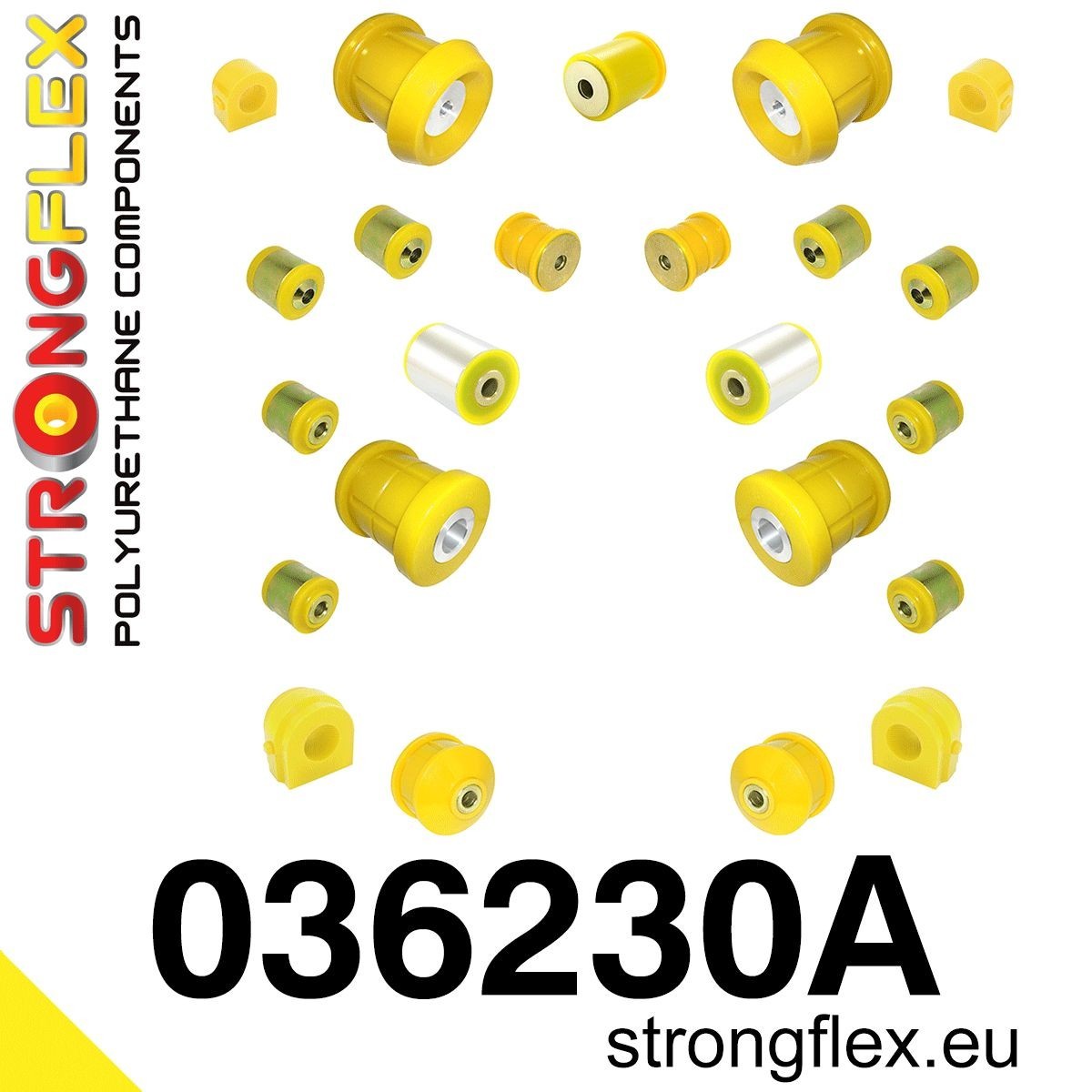 StrongFlex Trailing arm / Suspension arm bush Article number: 036230A cheaply