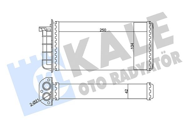 KALE OTO RADYATOR Heater matrix Article number: 346340 cheaply