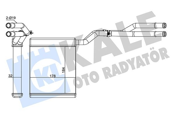 KALE OTO RADYATOR Heater matrix Article number: 347375 cheaply