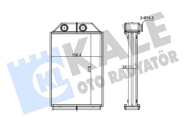 KALE OTO RADYATOR Heater matrix Article number: 352120 cheaply
