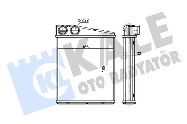 KALE OTO RADYATOR Heater matrix Article number: 352125 cheaply