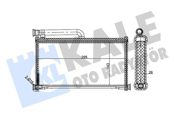 KALE OTO RADYATOR Heater matrix Article number: 352135 cheaply
