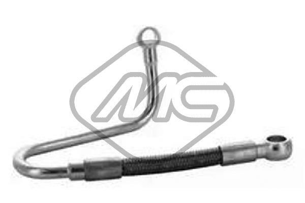 Metalcaucho 92276 Olierør, turbolader STILO 1.9 JTD 80 HK Diesel 2008