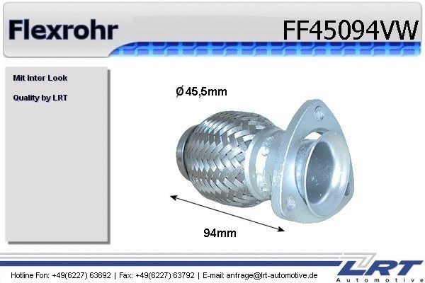 LRT Flex Hose, exhaust system Article number: FF45094VW cheaply
