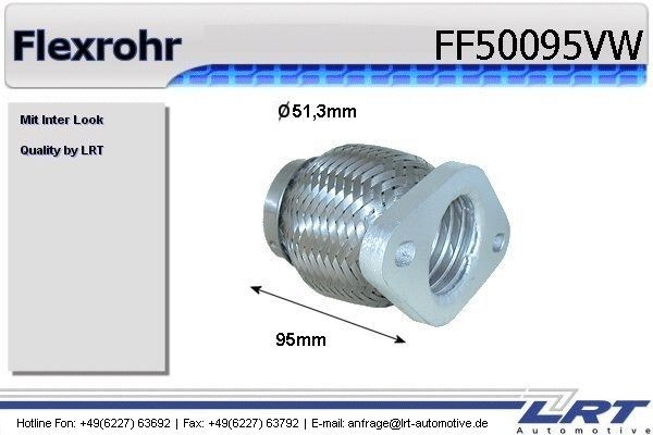 LRT Flex Hose, exhaust system Article number: FF50095VW cheaply