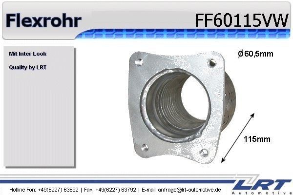 LRT Flex Hose, exhaust system Article number: FF60115VW cheaply