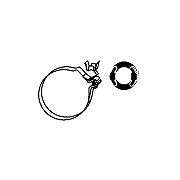 HJS Holding Bracket, silencer Article number: 82 12 2814 cheaply