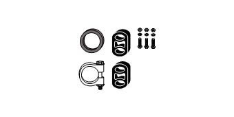HJS Mounting Kit, catalytic converter Article number: 82 14 1863 cheaply