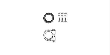 HJS Mounting Kit, catalytic converter Article number: 82 14 1898 cheaply
