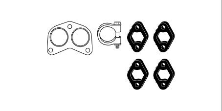 HJS Exhaust mounting kit Article number: 82 22 6985 cheaply
