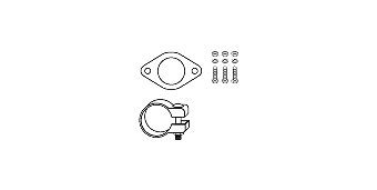HJS Mounting Kit, catalytic converter Article number: 82 23 4400 cheaply