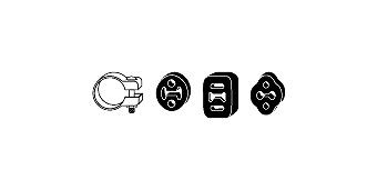 HJS Exhaust mounting kit Article number: 82 32 3504 cheaply