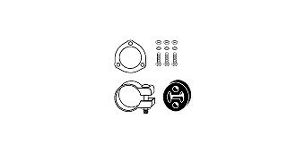 HJS Mounting Kit, catalytic converter Article number: 82 32 6950 cheaply