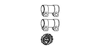 HJS Mounting Kit, catalytic converter Article number: 82 32 6954 cheaply