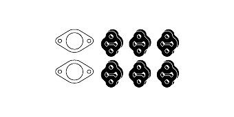 HJS Exhaust mounting kit Article number: 82 44 7662 cheaply