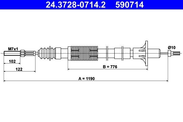 ATE Tross, sidurikasutus Artikli number: 24.3728-0714.2 soodsalt