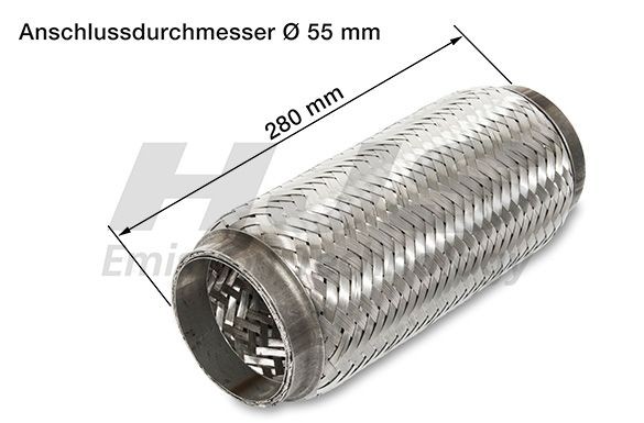 HJS Exhaust flex pipe Article number: 83 00 8525 cheaply