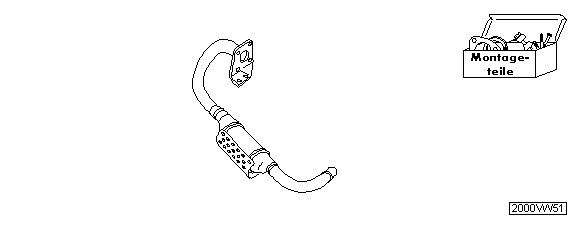 HJS Retrofit Kit, catalytic converter Article number: 90 11 1501 cheaply