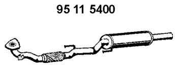 EBERSPÄCHER Front Silencer Article number: 95 11 5400 cheaply
