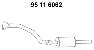 EBERSPÄCHER Front Silencer Article number: 95 11 6062 cheaply