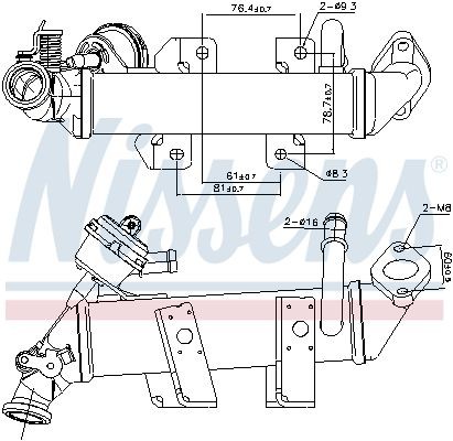 NISSENS 989287 EGR-jahuti ESPACE 2.0 dCi (JK01, JK02, JK1J, JK1K, JK1H) 150 HP Diisel