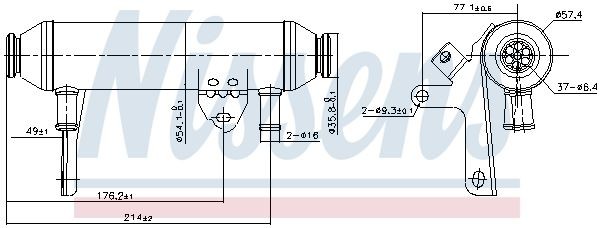NISSENS 989292 EGR-jahuti DOBLO 1.9 JTD 100 HP Diisel