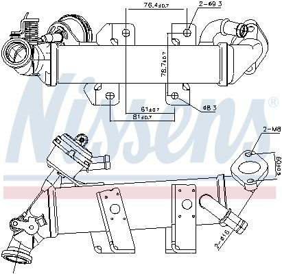 NISSENS 989389 EGR-jahuti ESPACE 2.0 dCi (JK01, JK02, JK1J, JK1K, JK1H) 150 HP Diisel