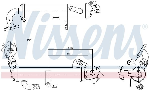 NISSENS 989434 EGR-jahuti CORSA 1.7 CDTi (F08, W5L) 101 HP Diisel 2012