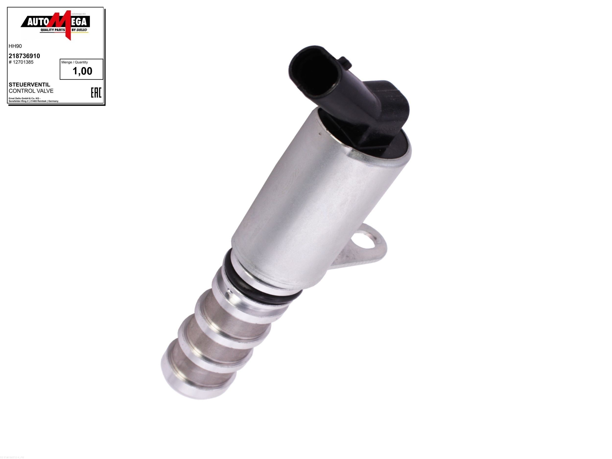 AUTOMEGA 218736910 Valvola di comando per regolazione albero a camme MOKKA 1.4 4x4 (_76) 152 CV Benzina