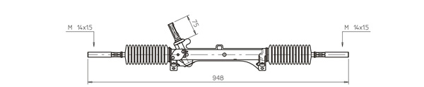DELCO REMY Steering rack Article number: DSR067L cheaply