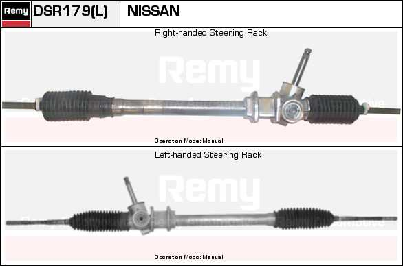 DELCO REMY Steering rack Article number: DSR179L cheaply