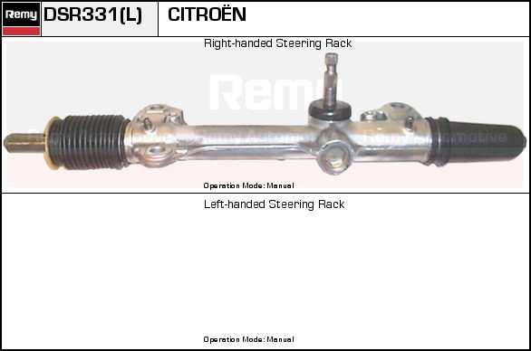 DELCO REMY Steering rack Article number: DSR331L cheaply